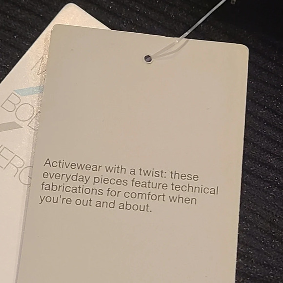 NWT Zella actiwear women's sz.1X black with metallic fabrics( E) - Picture 10 of 12